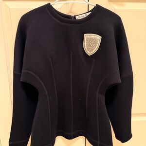 Christian Dior 2017 Navy Structured Sweater